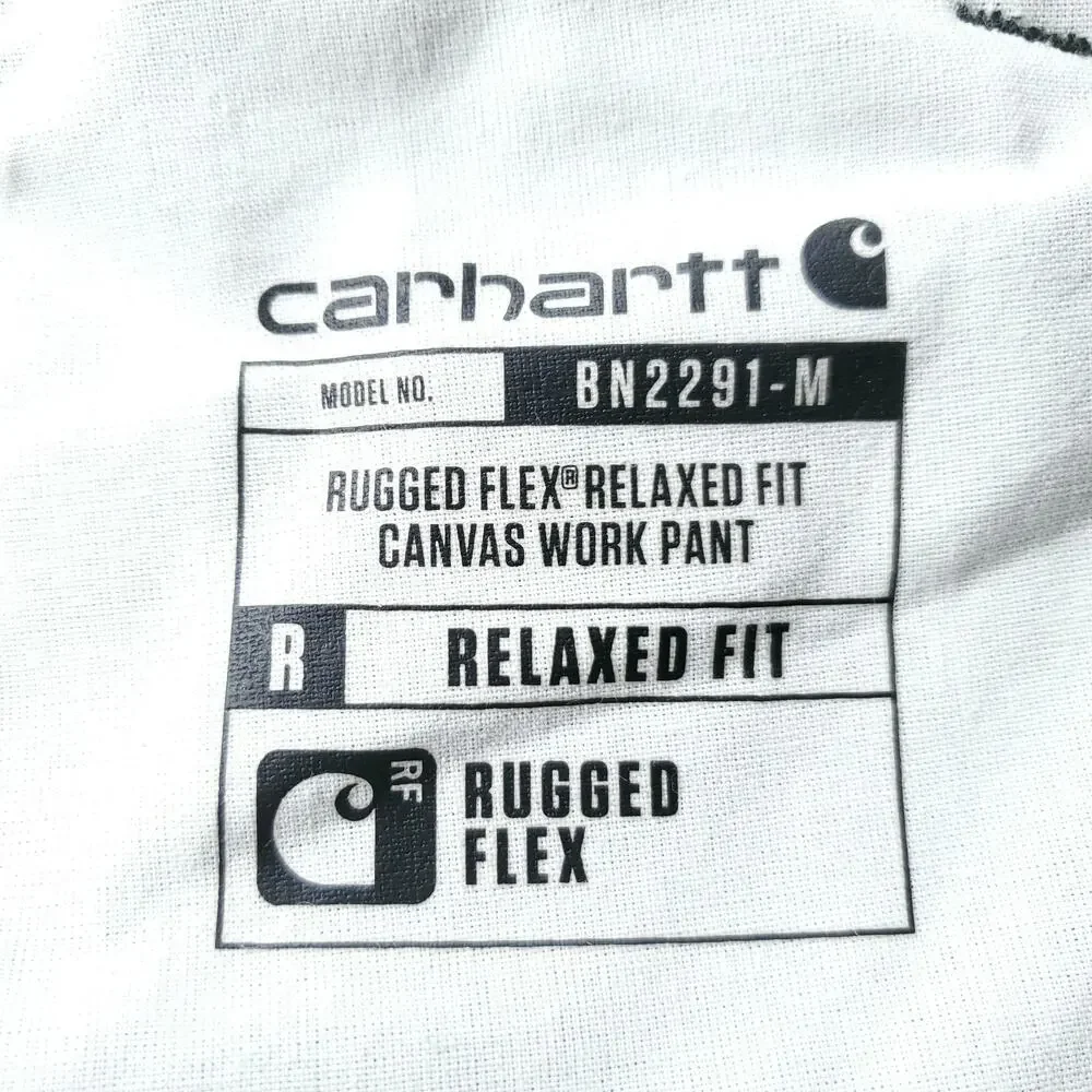 Carhartt Relaxed Fit Canvas Work Pants Rugged Flex Men 40x32 Dark Moss Green